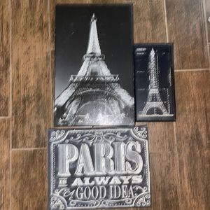 Paris Is Alway Good Idea Canvas Frame Eiffel Tower Architectural Structure lot 3